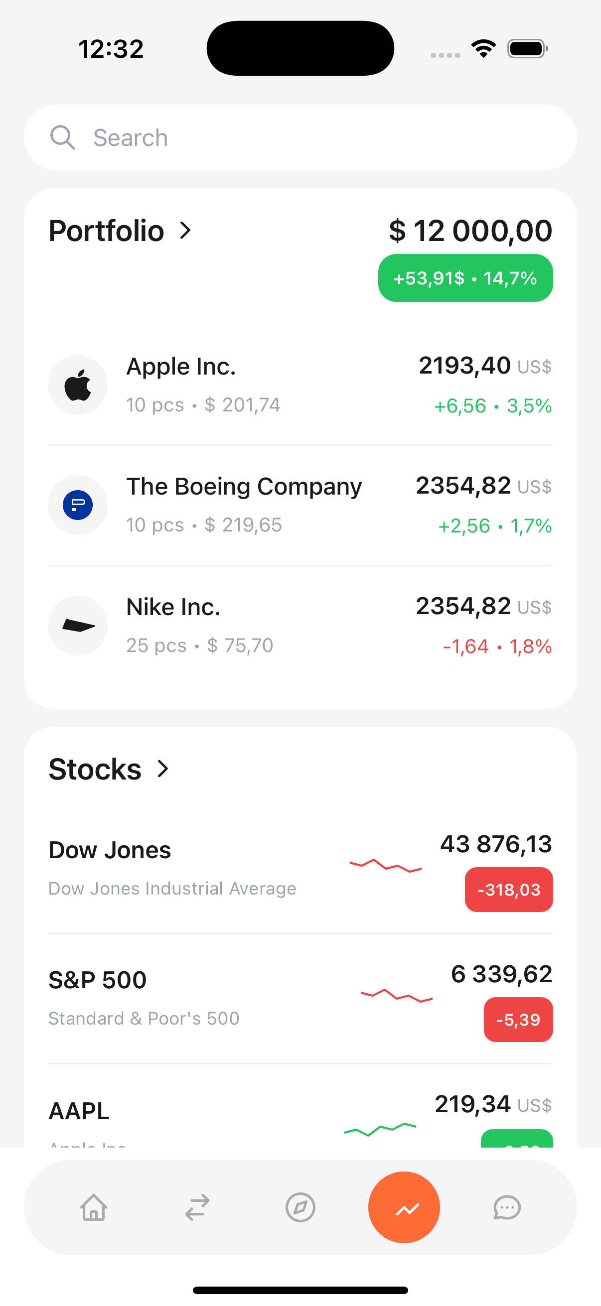 NEONEO Bank App - Investments