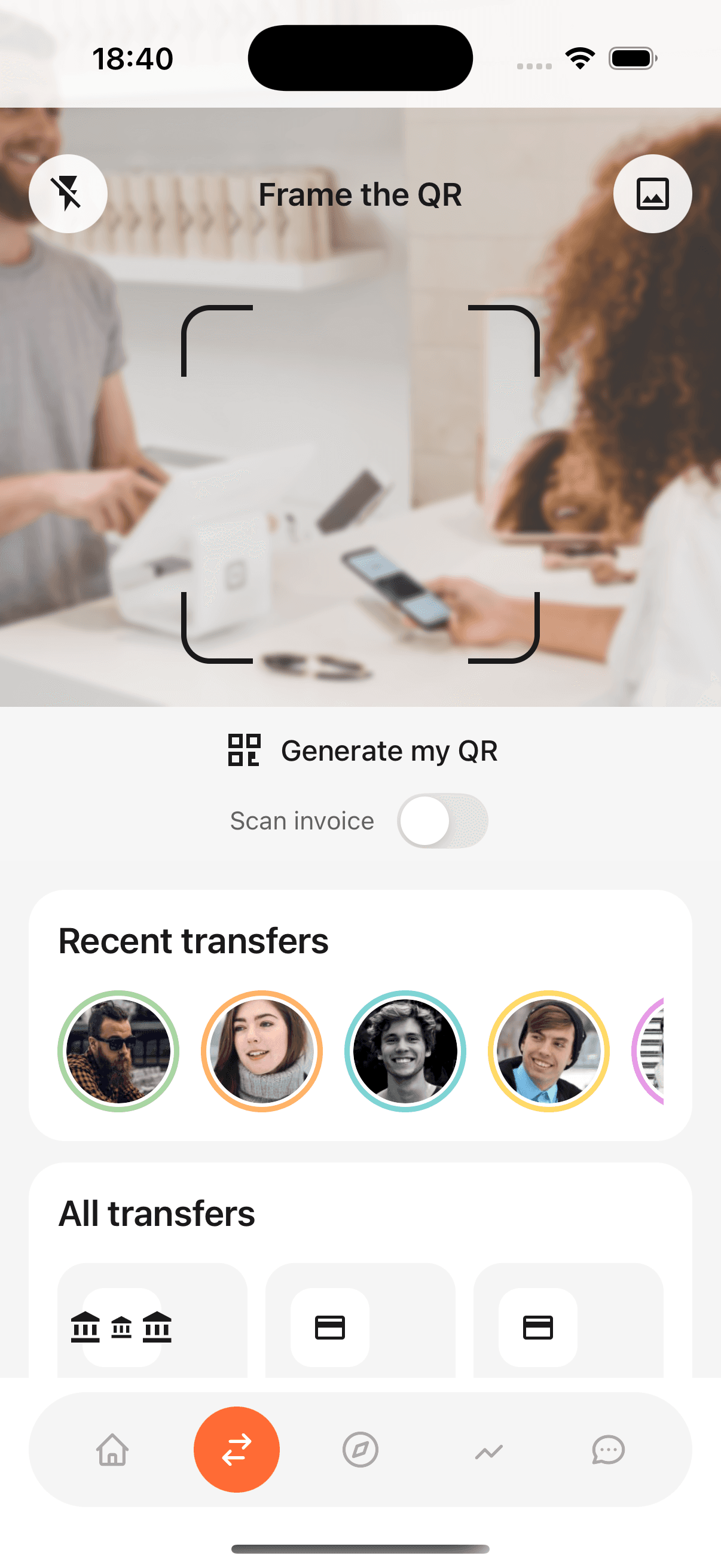 NEONEO Bank App - Überweisungen